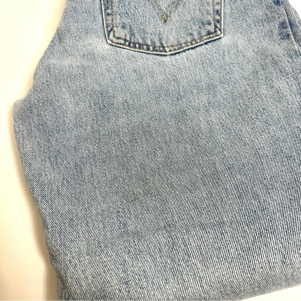 Vintage Retro Levi’s 550 Classic Relaxed Fit Highrise Taper Crop Light Wash Jean - Picture 11 of 12